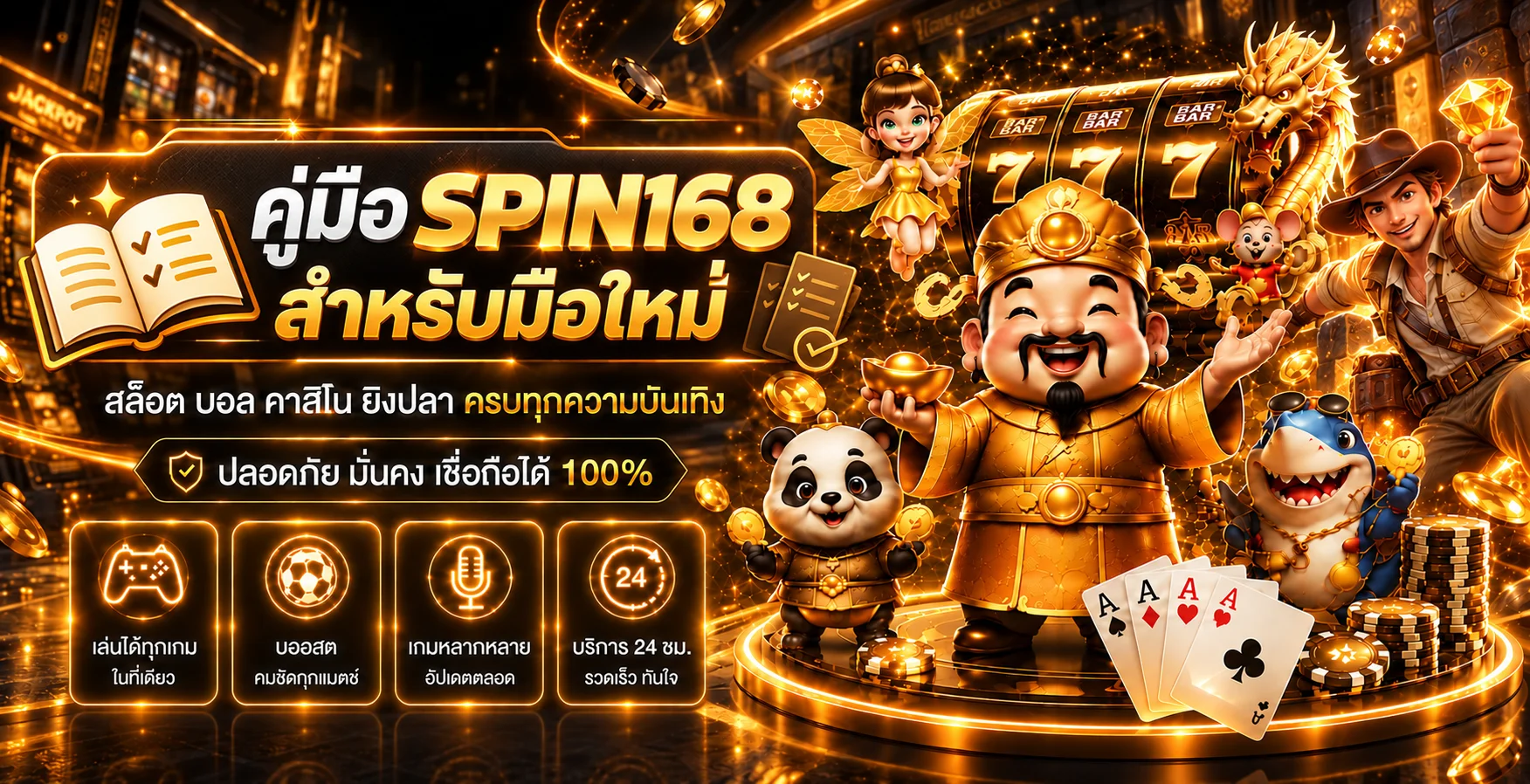 SPIN168 คู่มือมือใหม่ สมัคร ฝากถอน และเลือกสล็อต